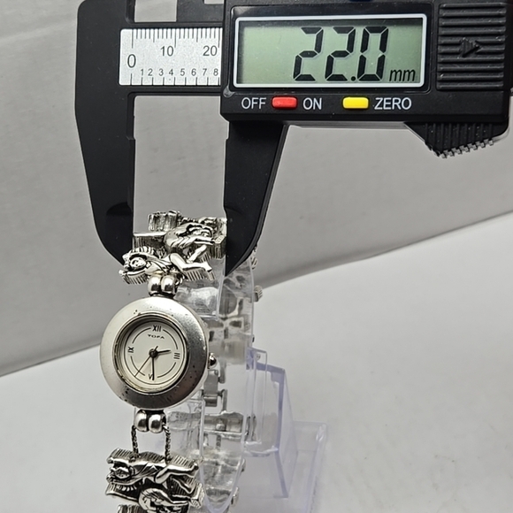 Vintage Rare Tofa Silde Gymnastics Dance Charm Bracelet Watch Silver New Battery main image 8